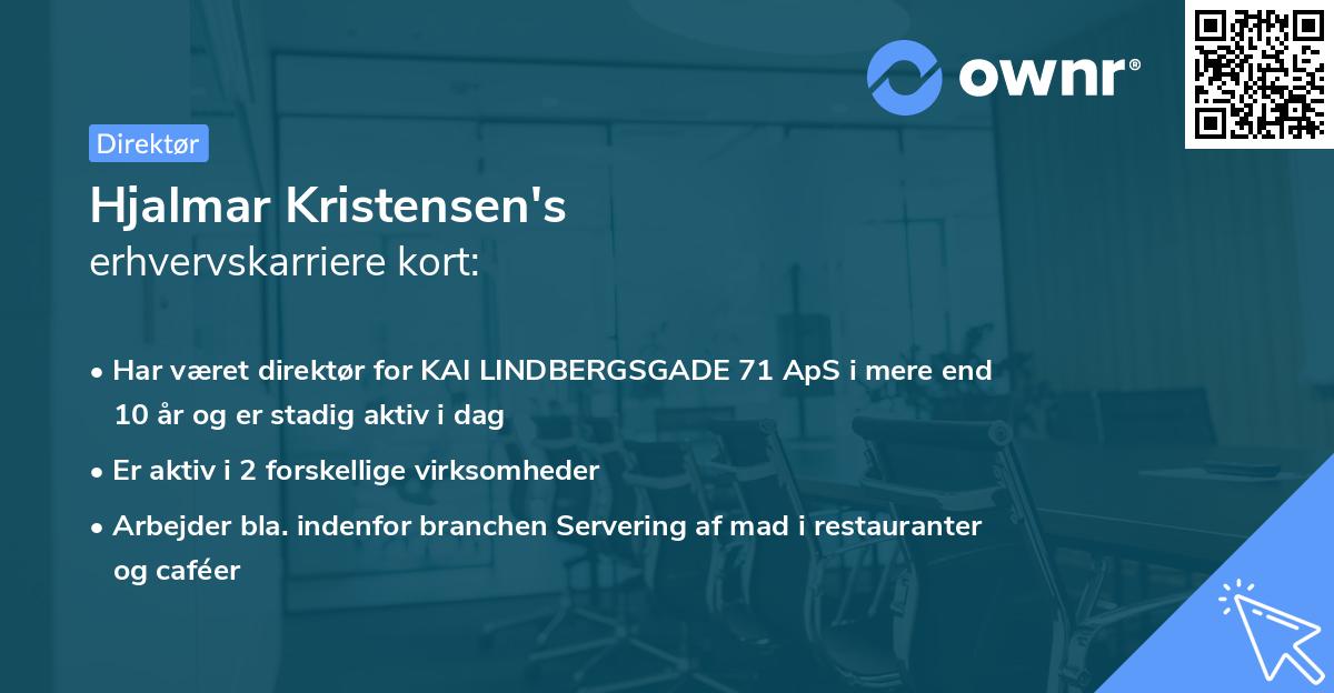 Hjalmar Kristensen's erhvervskarriere kort