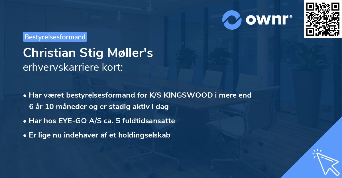 Christian Stig Møller's erhvervskarriere kort
