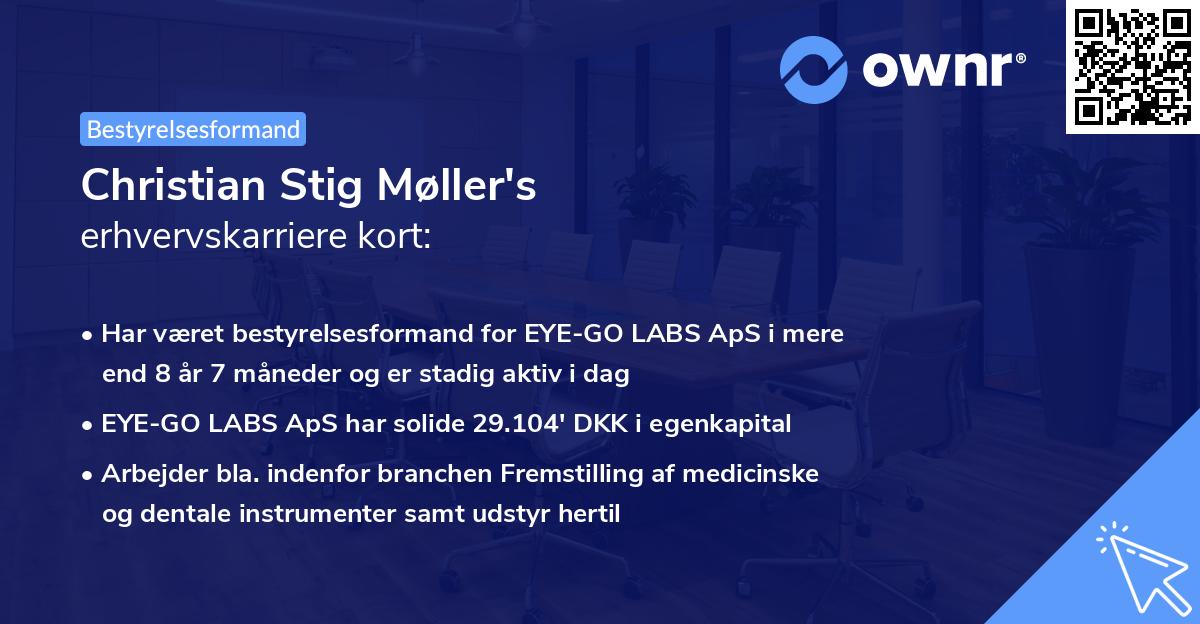 Christian Stig Møller's erhvervskarriere kort
