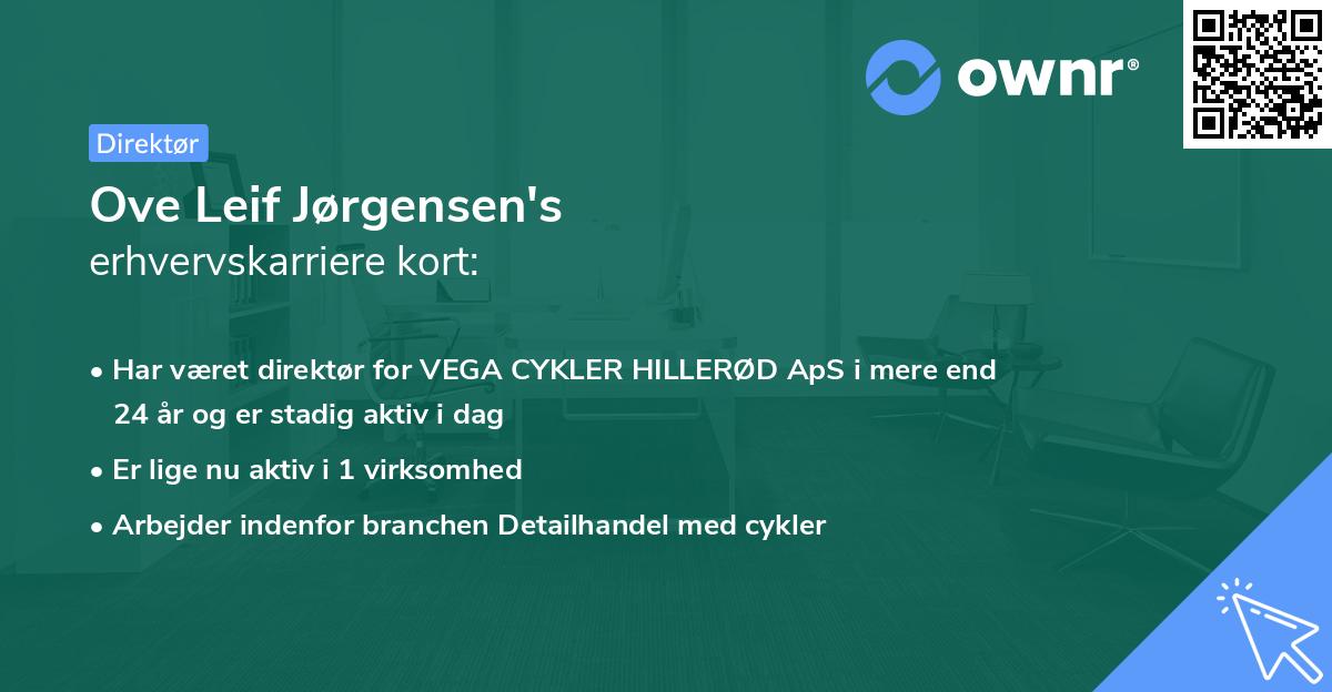 Ove Leif Jørgensen's erhvervskarriere kort