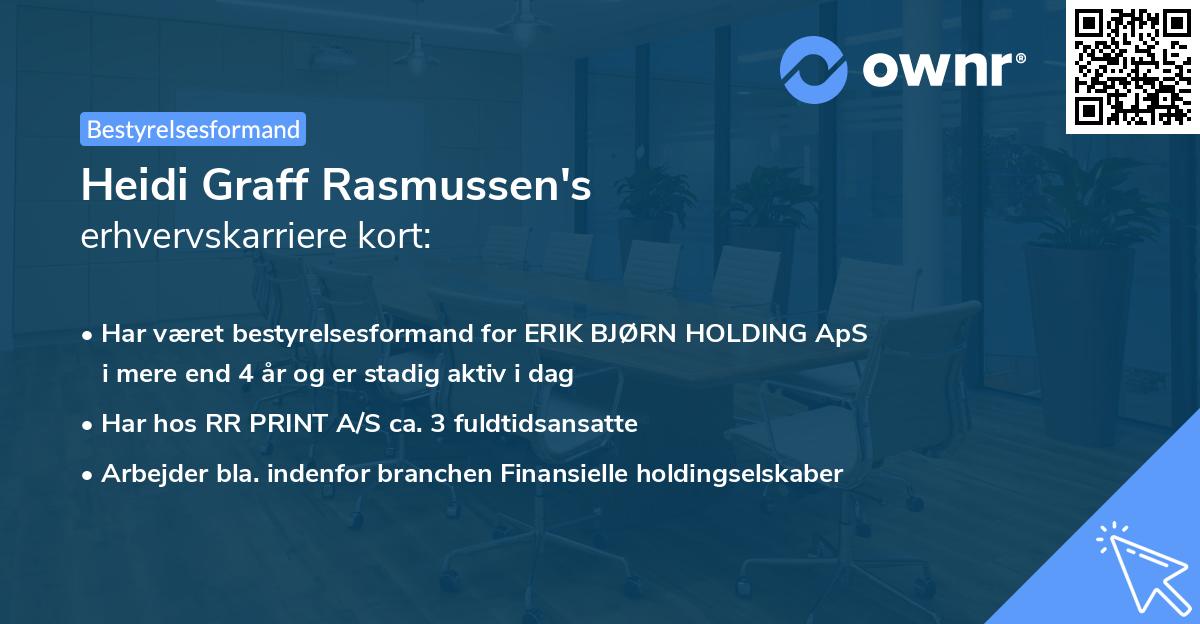 Heidi Graff Rasmussen's erhvervskarriere kort
