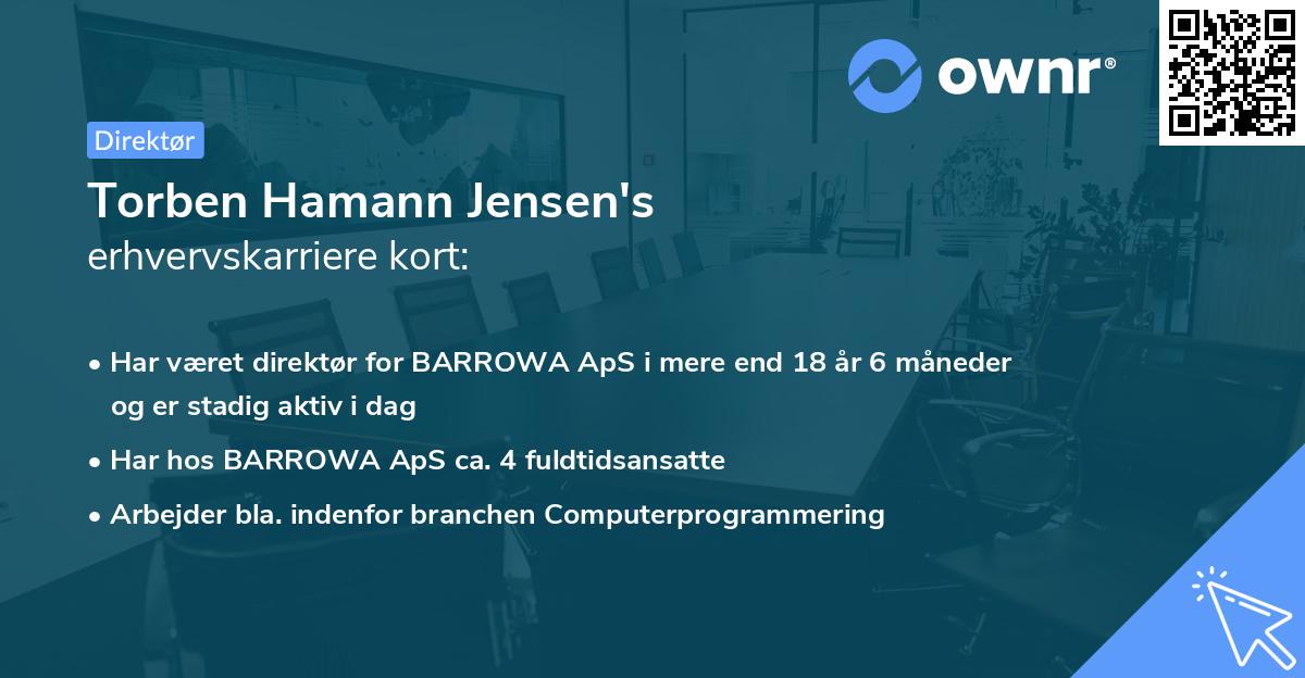 Torben Hamann Jensen's erhvervskarriere kort
