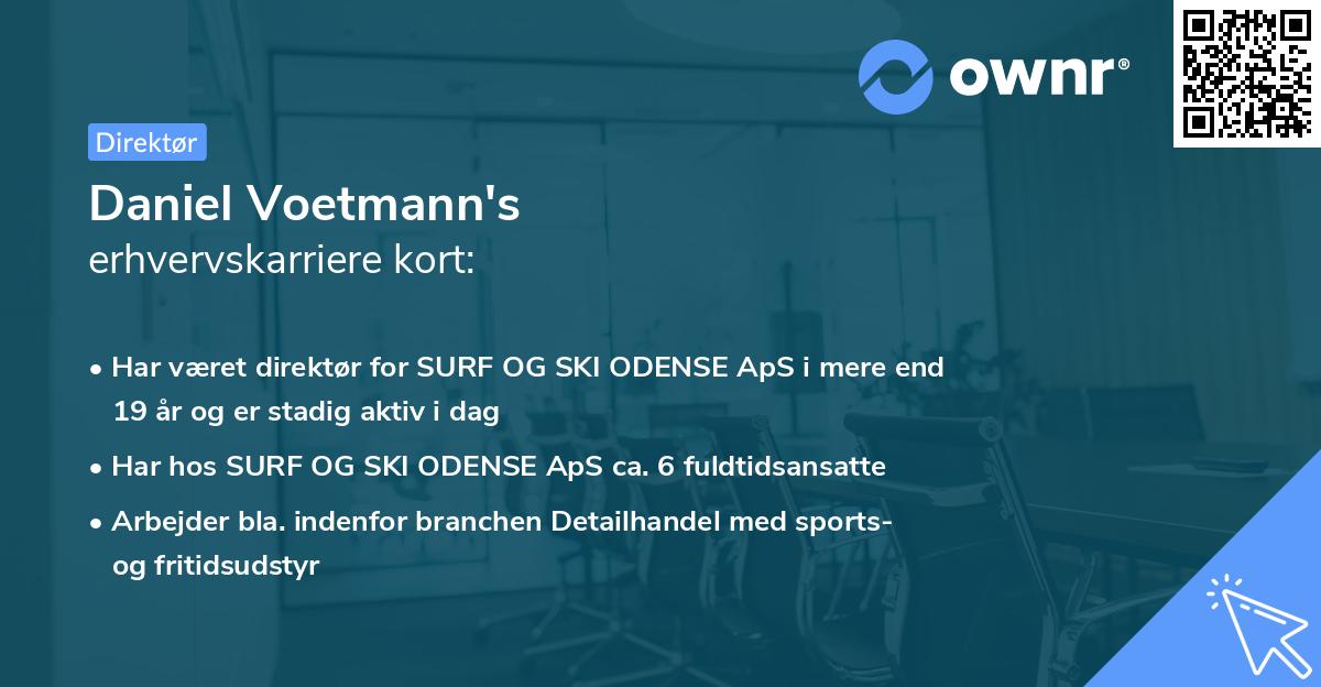 Daniel Voetmann's erhvervskarriere kort