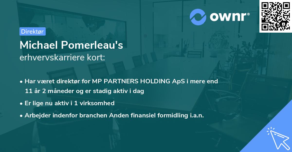 Michael Pomerleau's erhvervskarriere kort