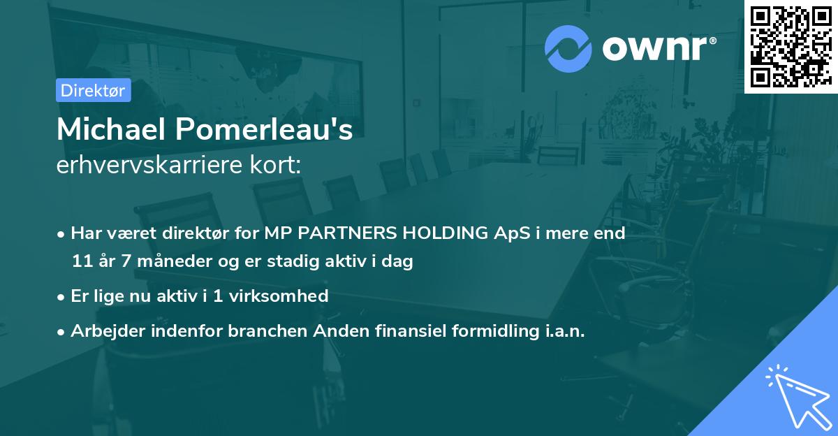 Michael Pomerleau's erhvervskarriere kort