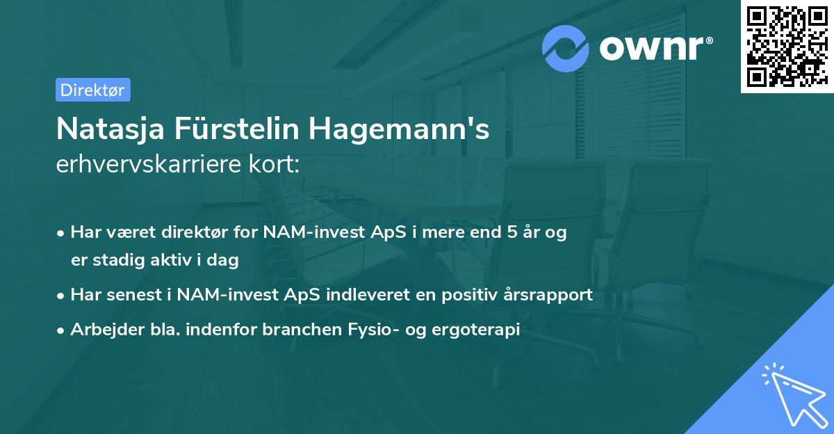 Natasja Fürstelin Hagemann's erhvervskarriere kort
