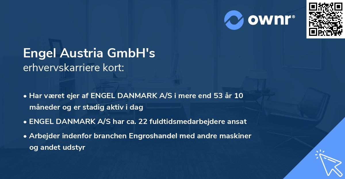 Engel Austria GmbH's erhvervskarriere kort