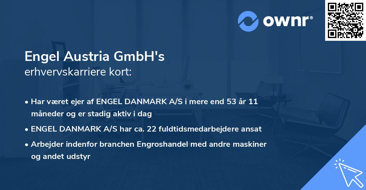 Engel Austria GmbH's erhvervskarriere kort