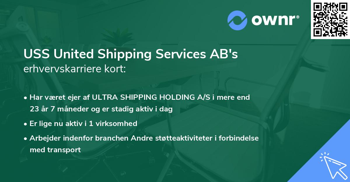 USS United Shipping Services AB's erhvervskarriere kort