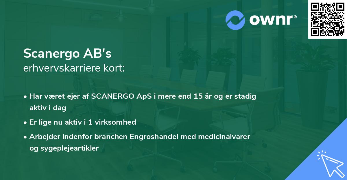 Scanergo AB's erhvervskarriere kort