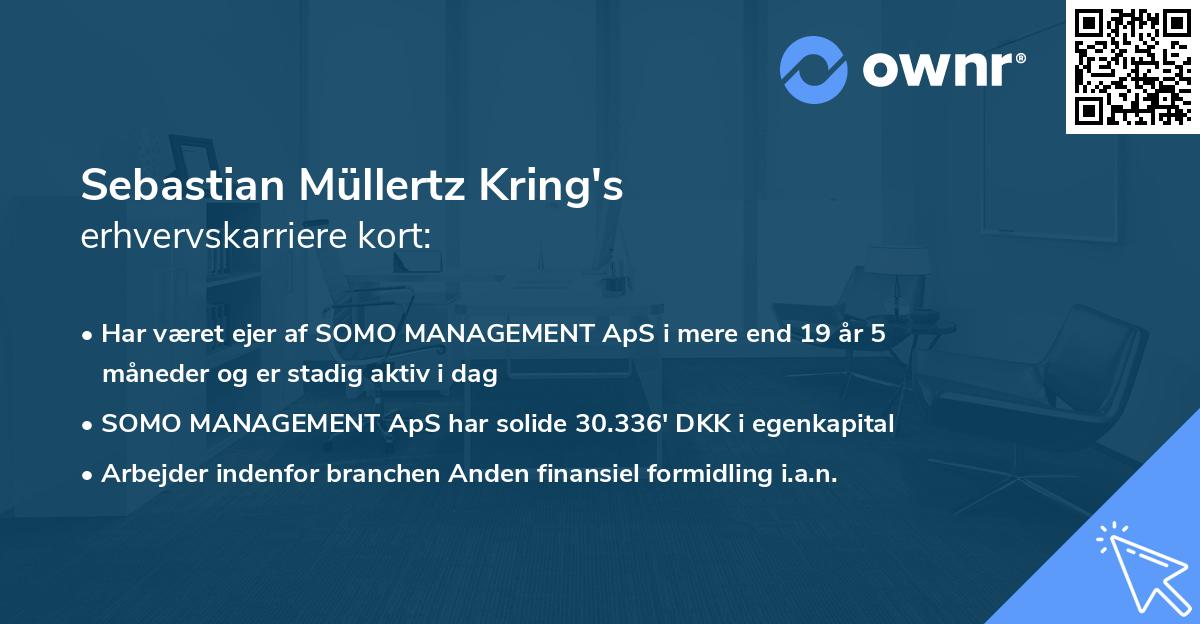 Sebastian Müllertz Kring's erhvervskarriere kort