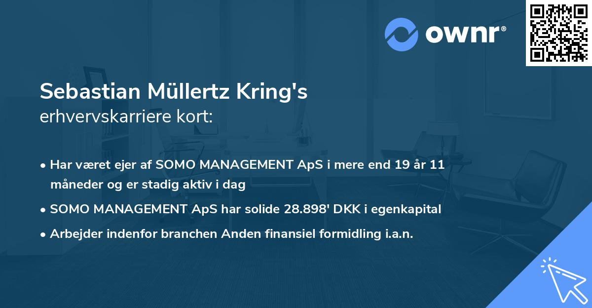 Sebastian Müllertz Kring's erhvervskarriere kort