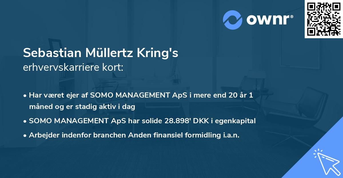 Sebastian Müllertz Kring's erhvervskarriere kort