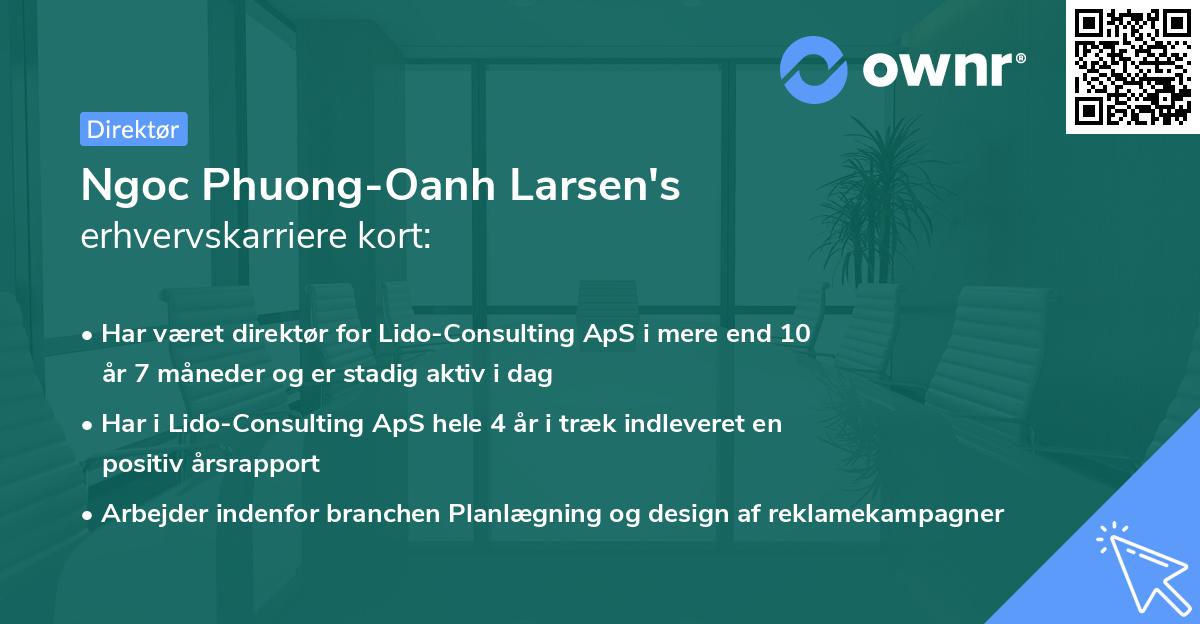 Ngoc Phuong-Oanh Larsen's erhvervskarriere kort