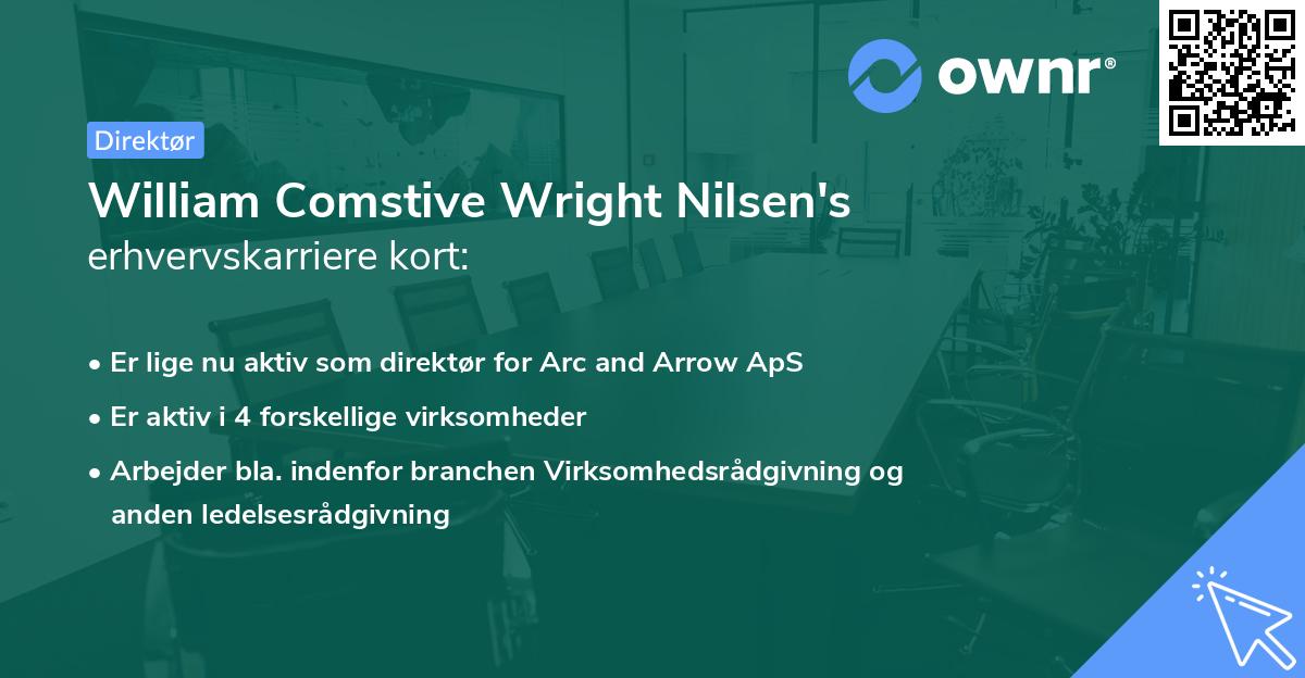 William Comstive Wright Nilsen's erhvervskarriere kort
