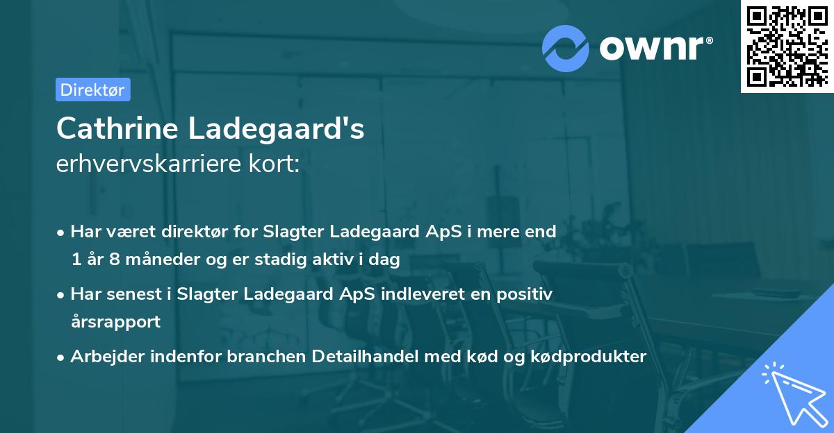 Cathrine Ladegaard's erhvervskarriere kort