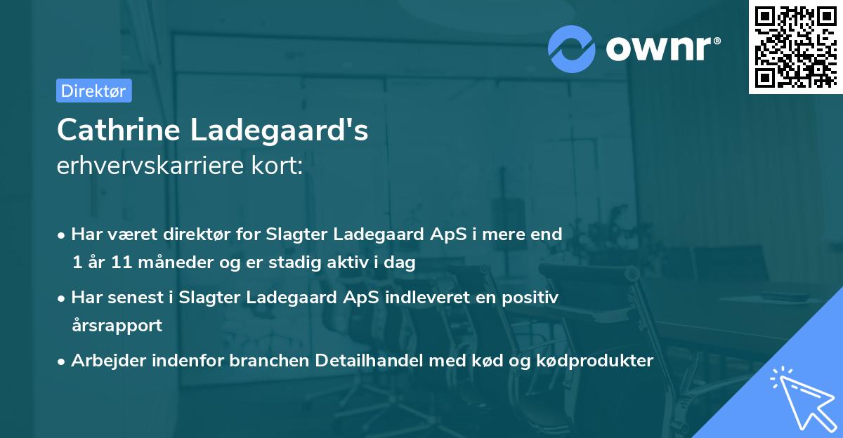 Cathrine Ladegaard's erhvervskarriere kort