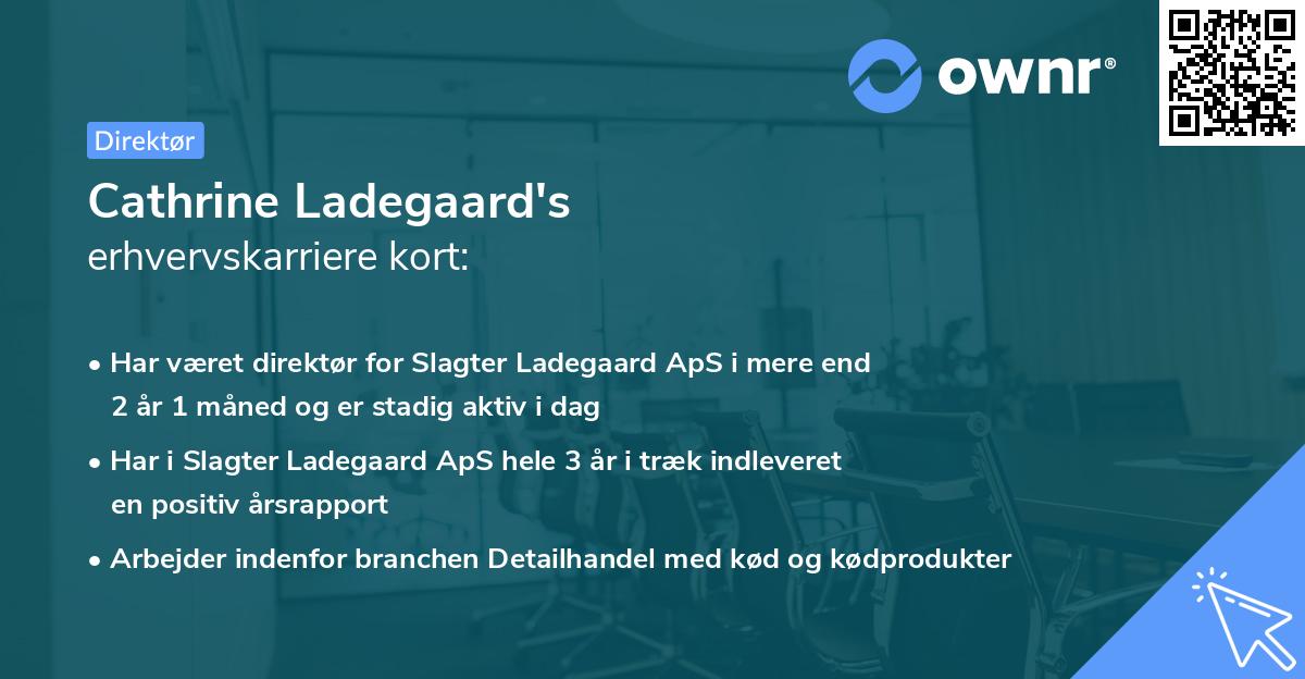 Cathrine Ladegaard's erhvervskarriere kort