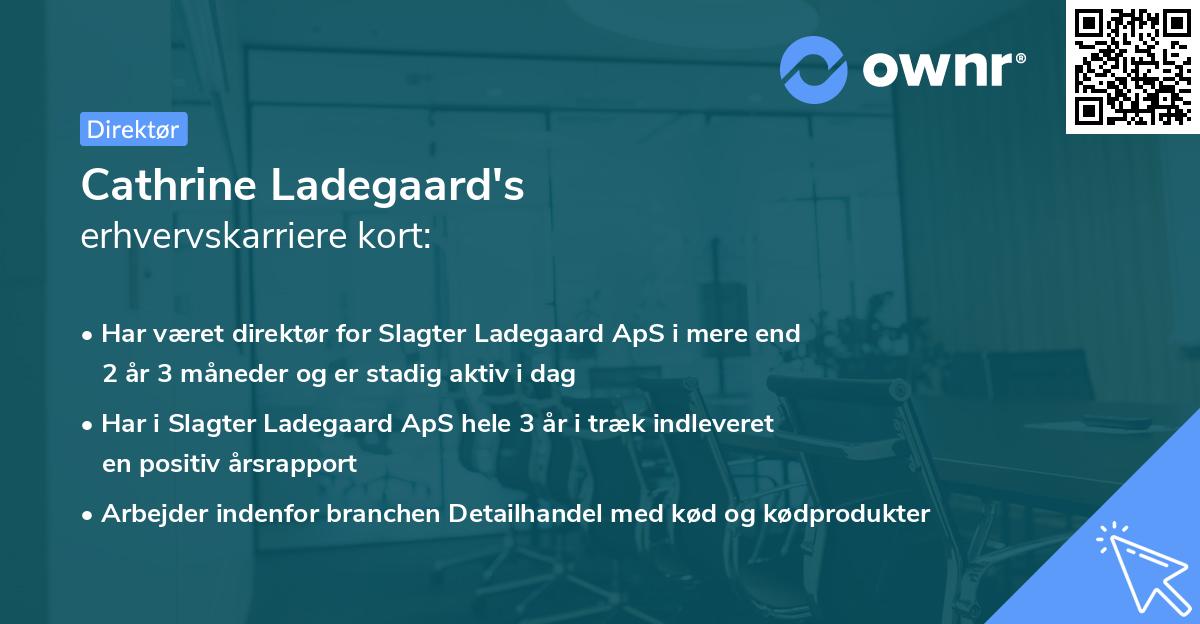 Cathrine Ladegaard's erhvervskarriere kort