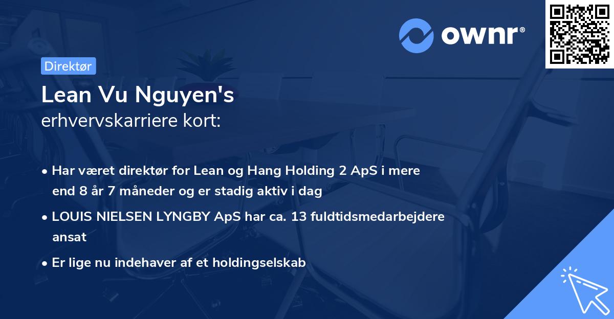 Lean Vu Nguyen's erhvervskarriere kort