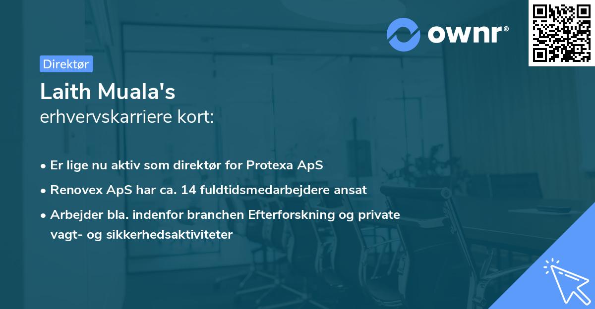 Laith Muala's erhvervskarriere kort