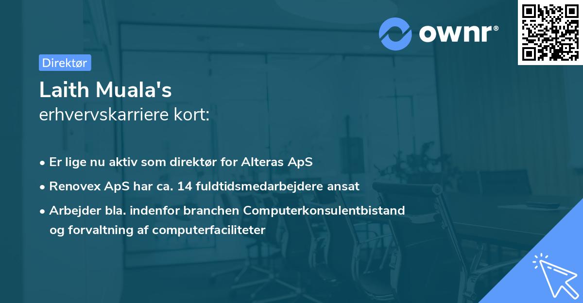 Laith Muala's erhvervskarriere kort