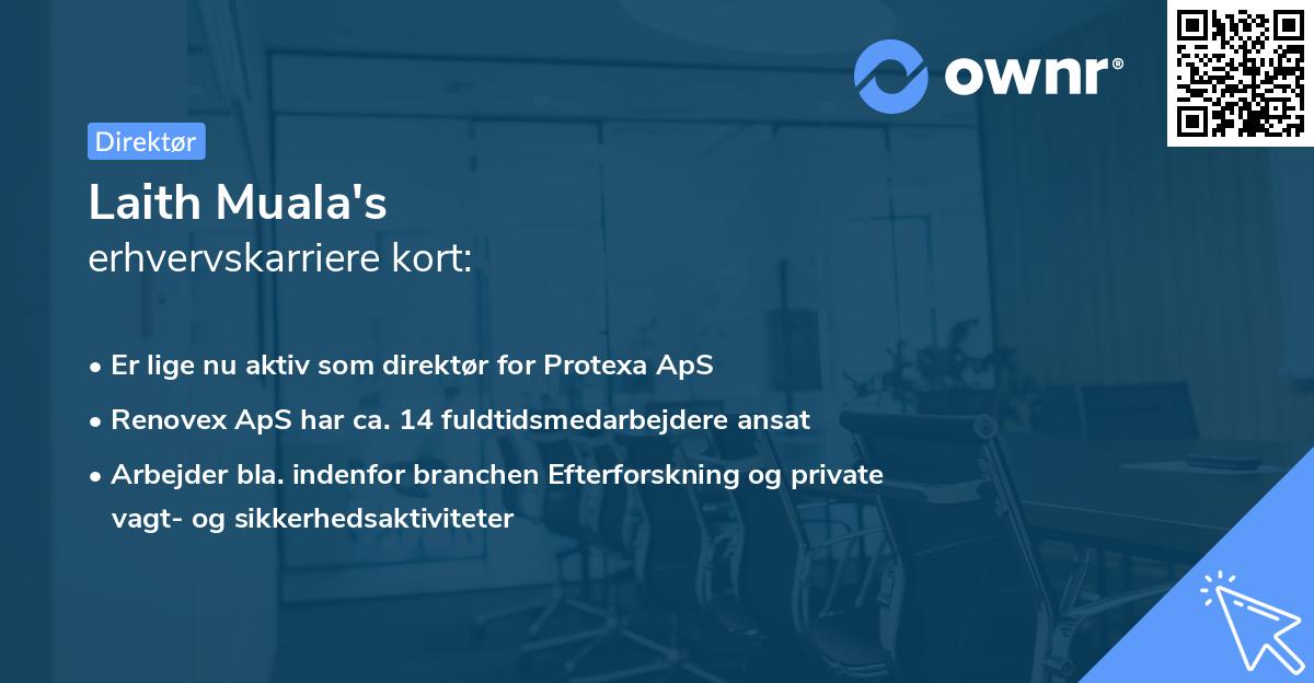 Laith Muala's erhvervskarriere kort