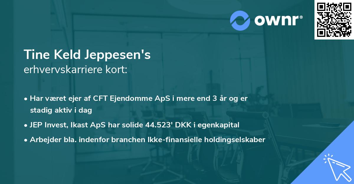 Tine Keld Jeppesen's erhvervskarriere kort