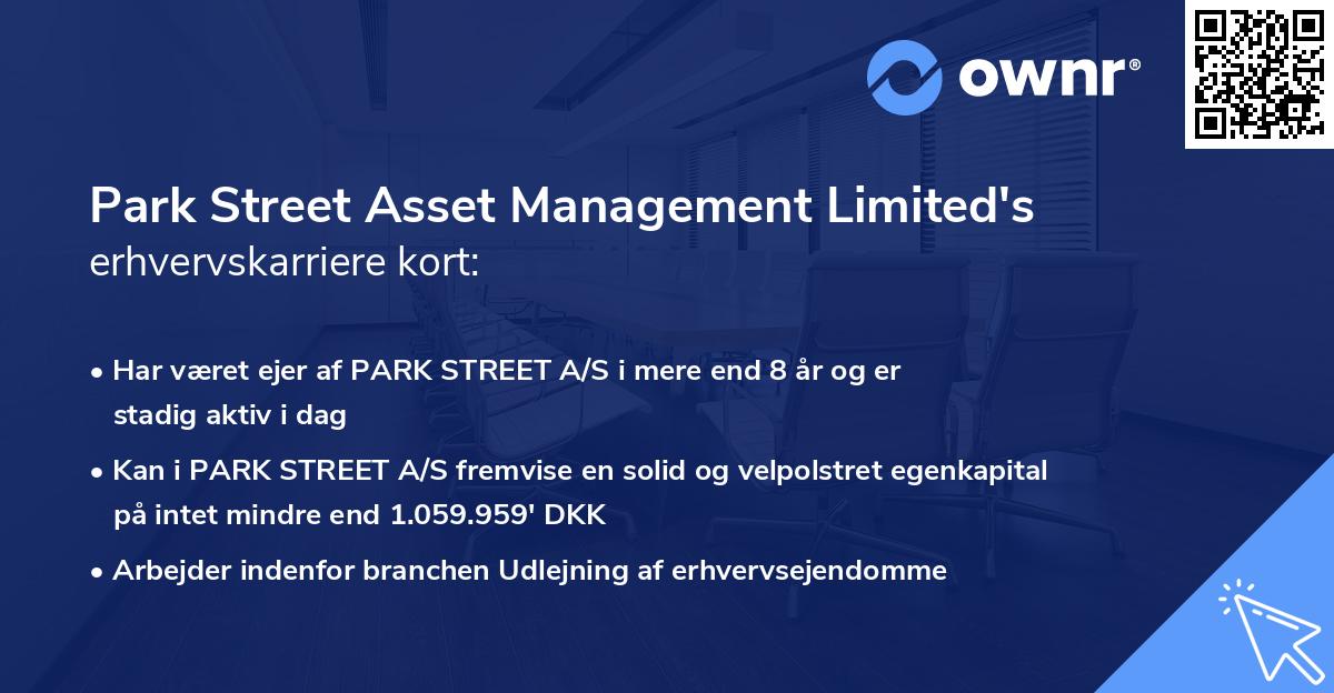 Park Street Asset Management Limited's erhvervskarriere kort