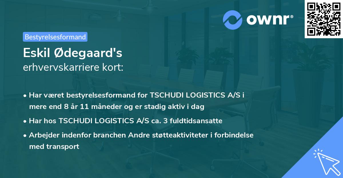 Eskil Ødegaard's erhvervskarriere kort