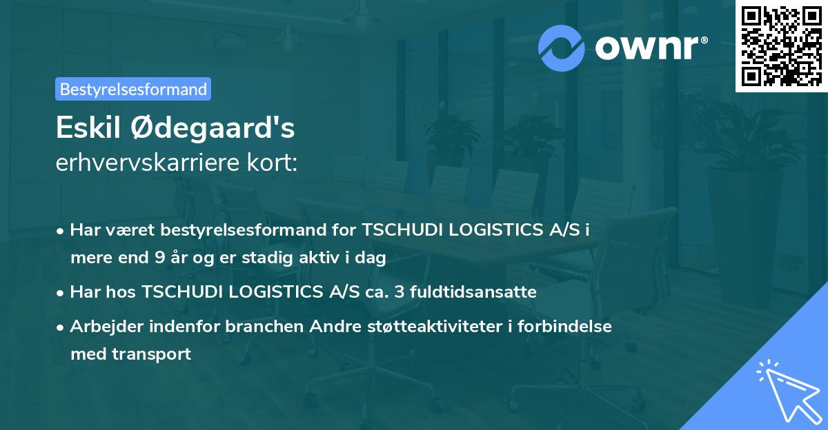 Eskil Ødegaard's erhvervskarriere kort