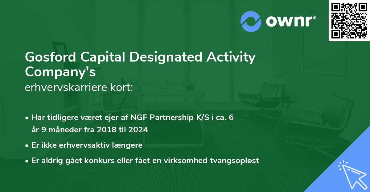 Gosford Capital Designated Activity Company's erhvervskarriere kort