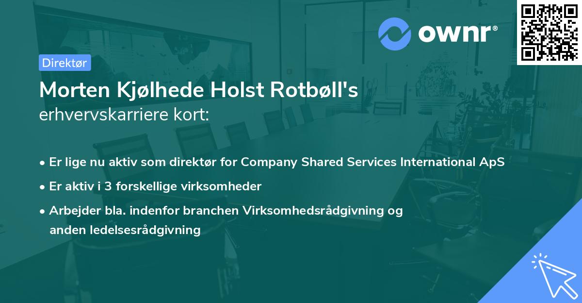 Morten Kjølhede Holst Rotbøll's erhvervskarriere kort