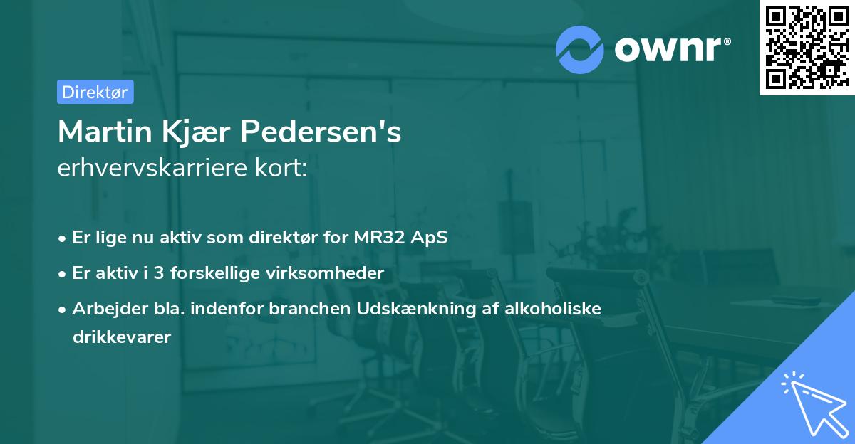 Martin Kjær Pedersen's erhvervskarriere kort