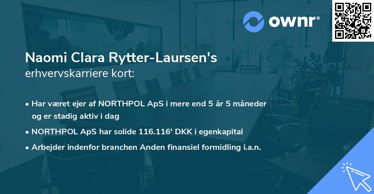 Naomi Clara Rytter-Laursen's erhvervskarriere kort