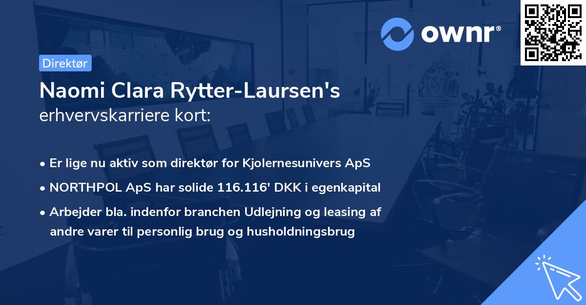 Naomi Clara Rytter-Laursen's erhvervskarriere kort