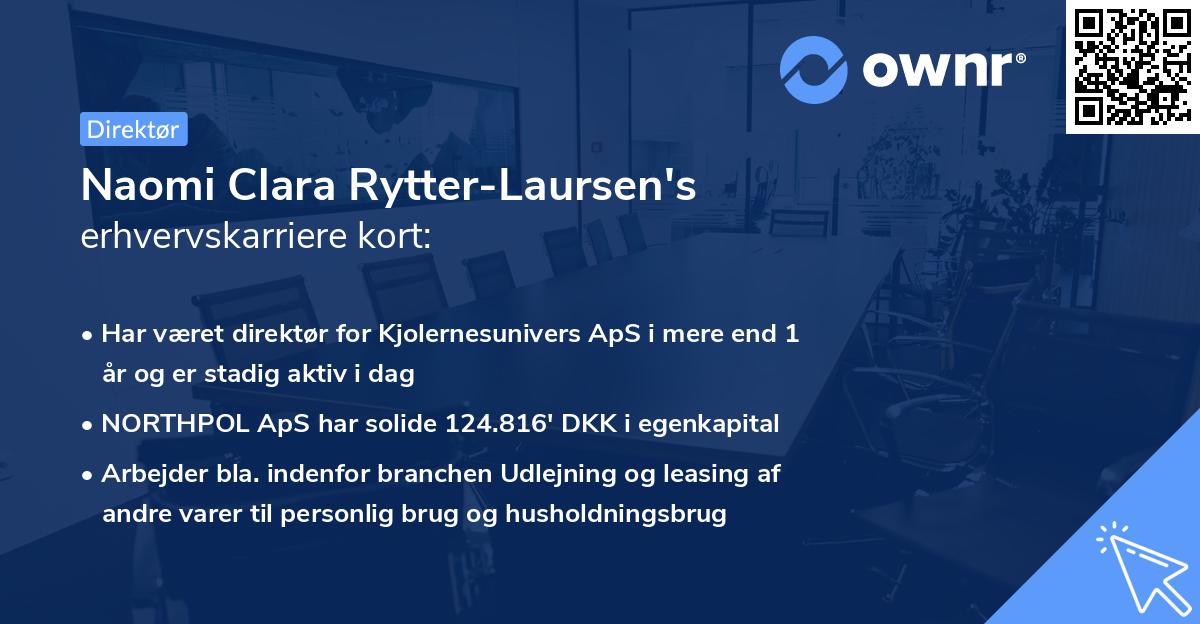 Naomi Clara Rytter-Laursen's erhvervskarriere kort