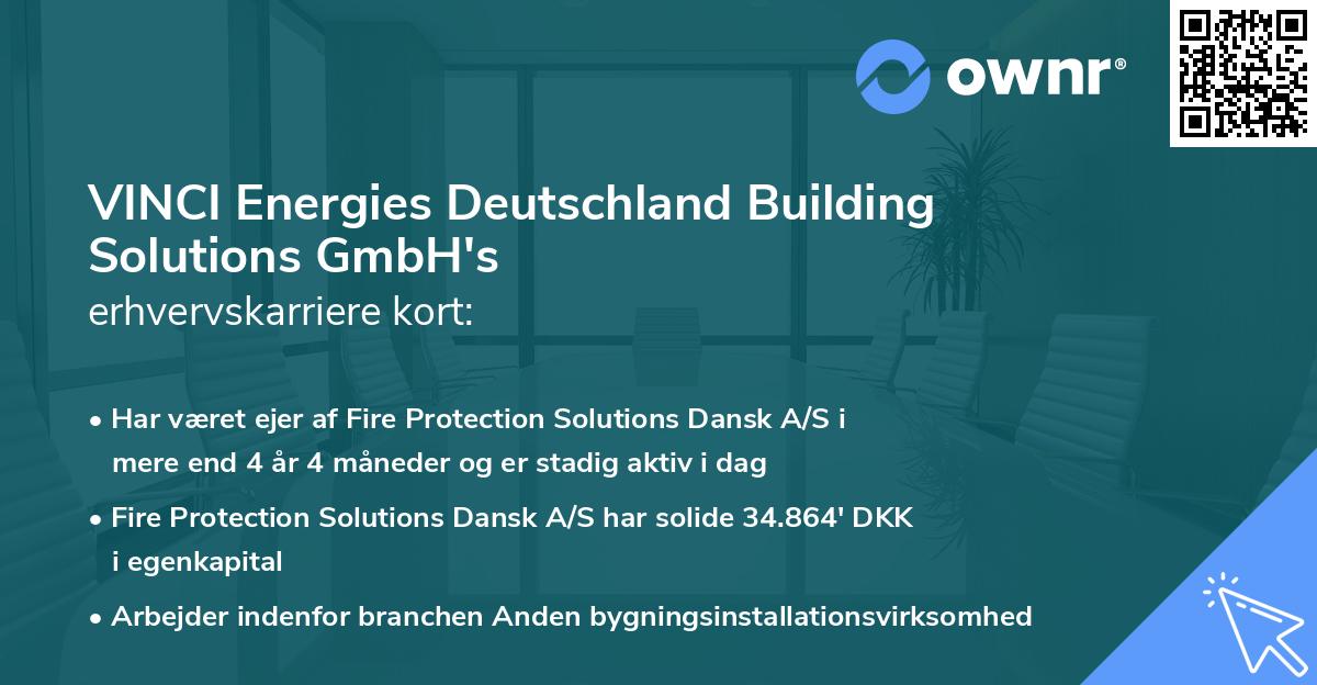 VINCI Energies Deutschland Building Solutions GmbH's erhvervskarriere kort