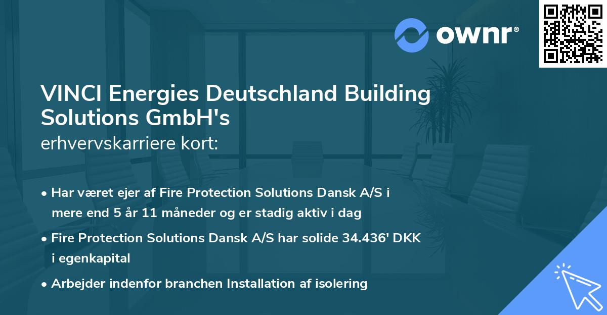 VINCI Energies Deutschland Building Solutions GmbH's erhvervskarriere kort