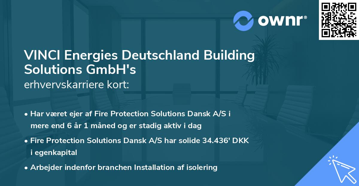 VINCI Energies Deutschland Building Solutions GmbH's erhvervskarriere kort