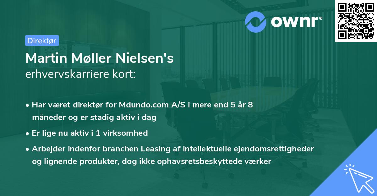 Martin Møller Nielsen's erhvervskarriere kort