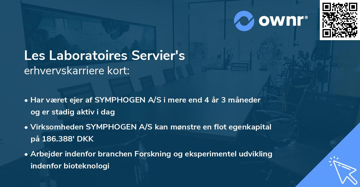 Les Laboratoires Servier's erhvervskarriere kort