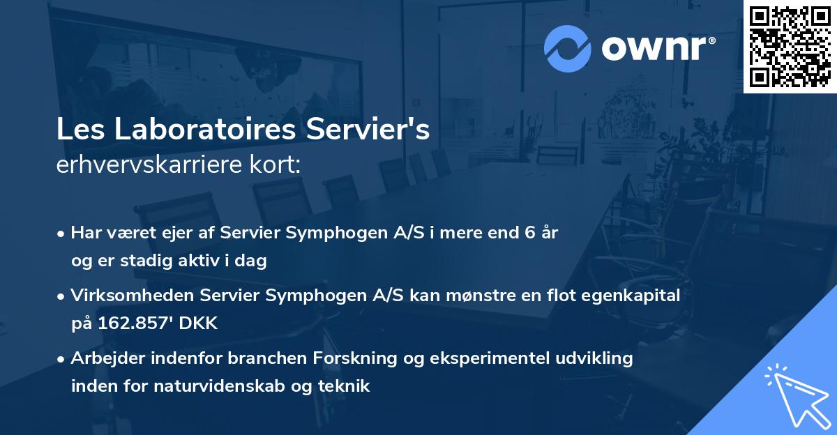 Les Laboratoires Servier's erhvervskarriere kort