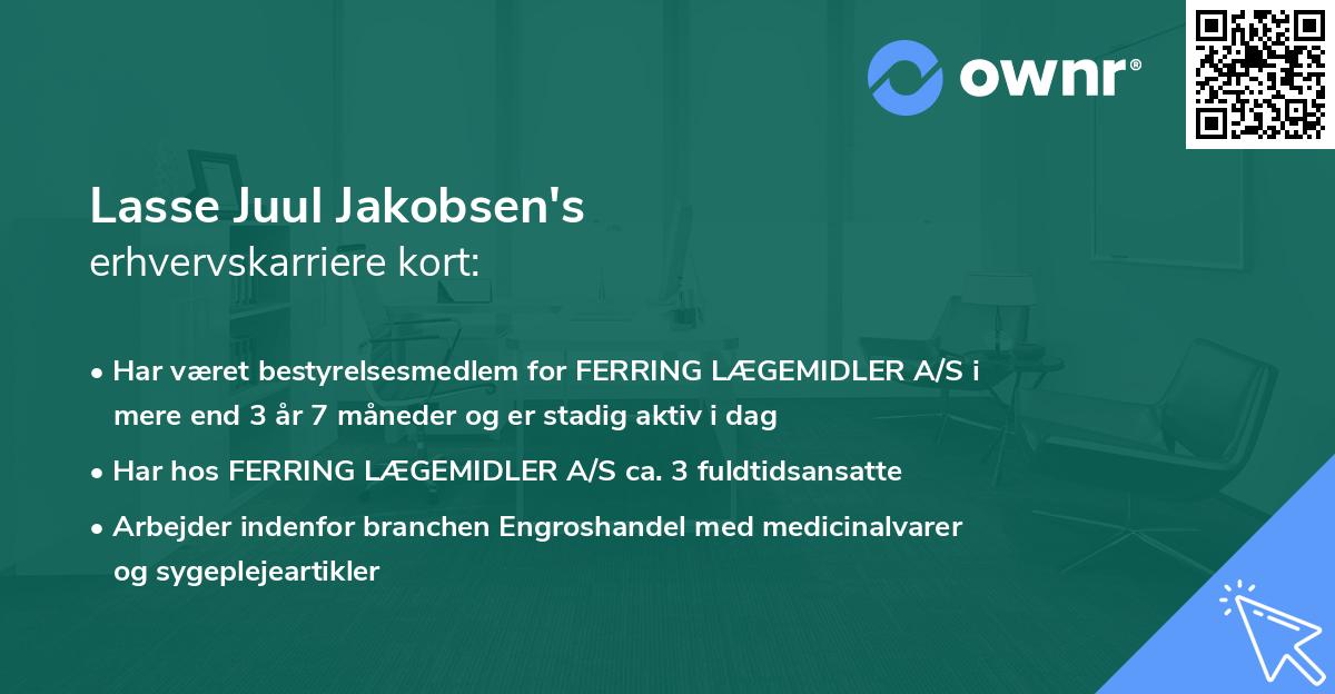 Lasse Juul Jakobsen's erhvervskarriere kort
