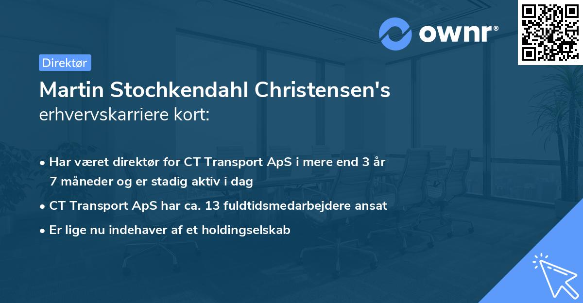 Martin Stochkendahl Christensen's erhvervskarriere kort