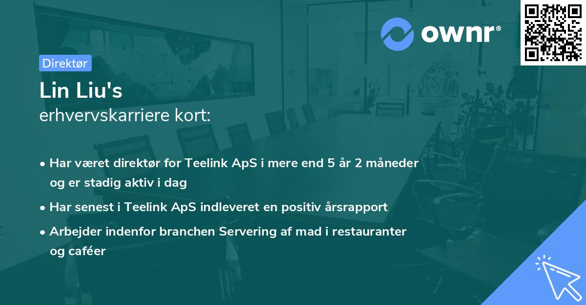 Lin Liu's erhvervskarriere kort