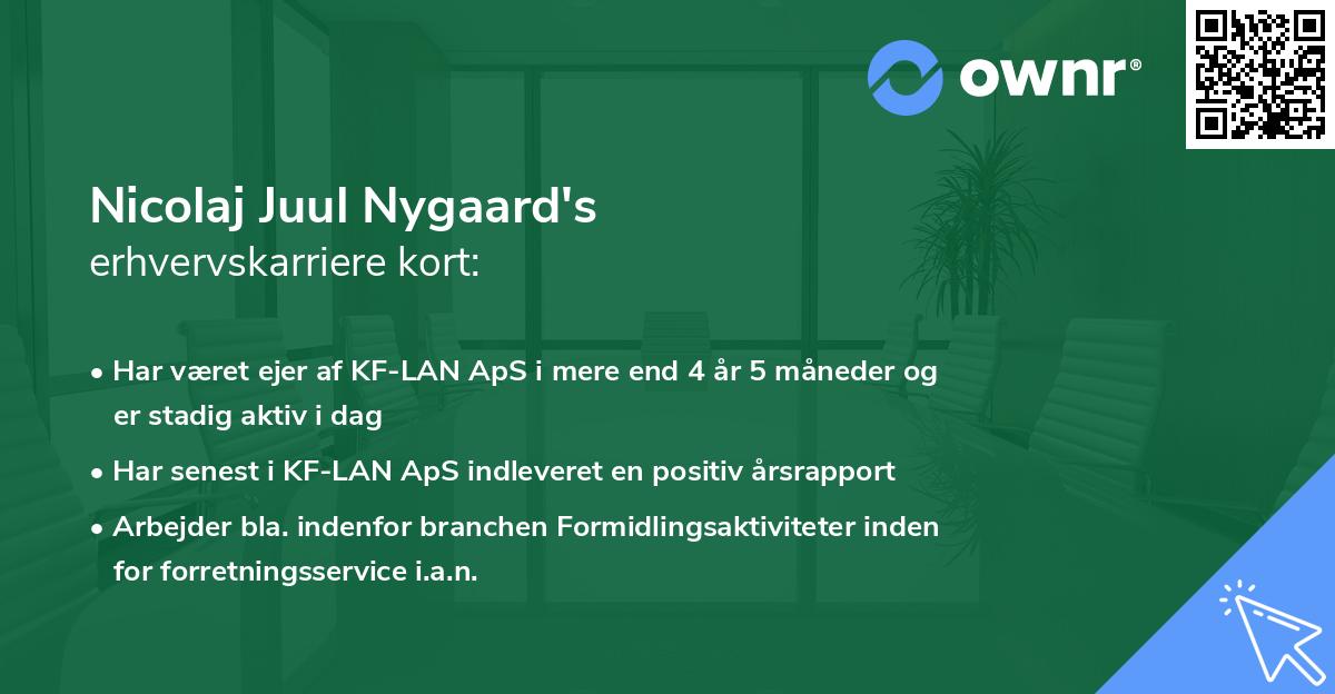 Nicolaj Juul Nygaard's erhvervskarriere kort