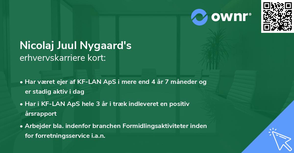 Nicolaj Juul Nygaard's erhvervskarriere kort
