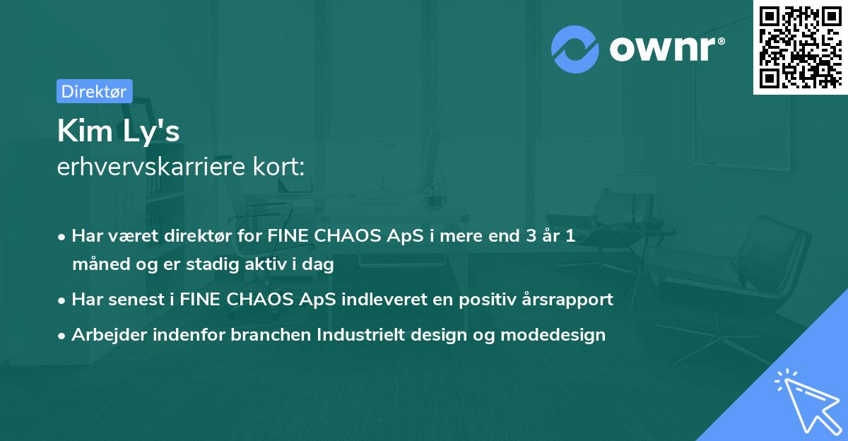 Kim Ly's erhvervskarriere kort