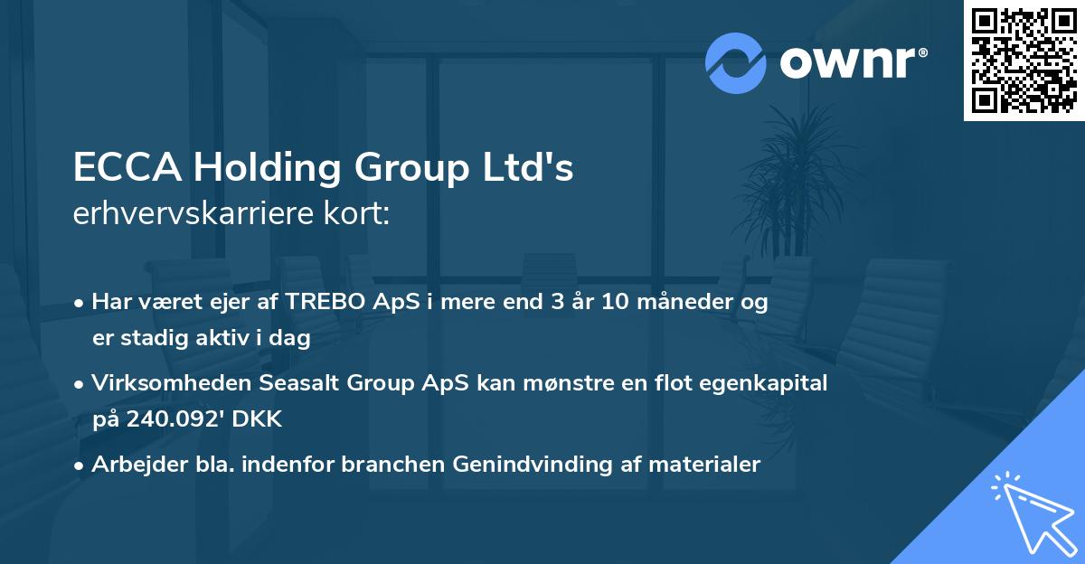 ECCA Holding Group Ltd's erhvervskarriere kort
